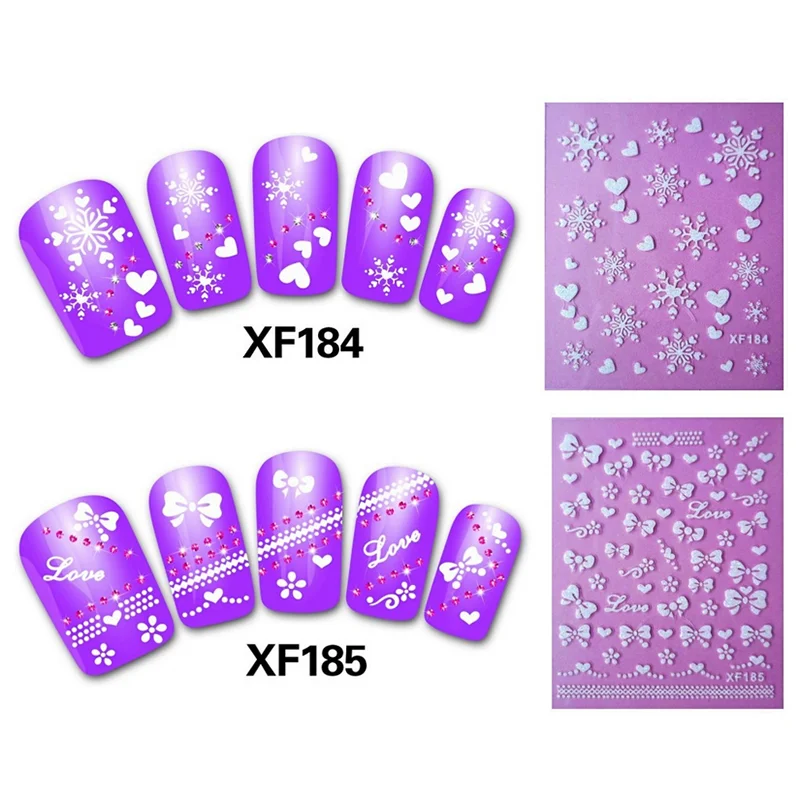 Модный дизайн 3D переводные наклейки для ногтей девушек и женщин инструменты