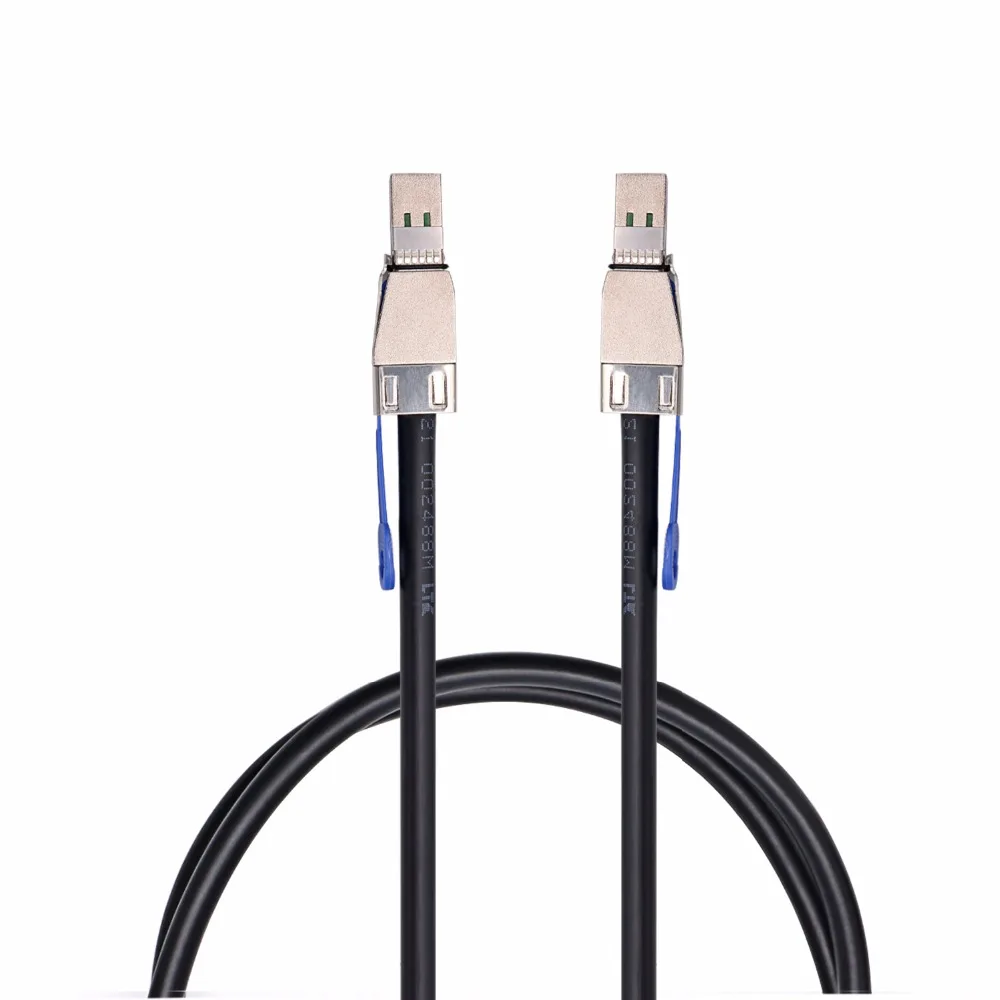 external mini sas 4x hd to mini sas hd sff 8644 to sff 8644 sans digital cable 1m 2m free global shipping
