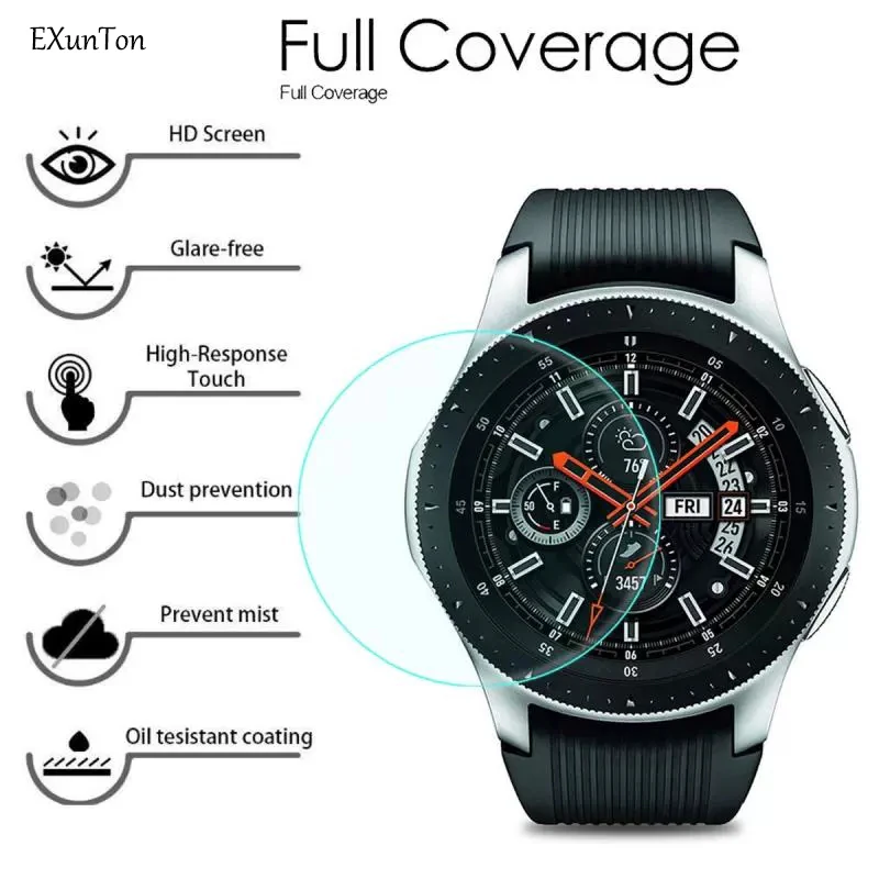 2.5D полное покрытие из закаленного стекла для Samsung Galaxy Watch Gear S2 S3 S4 42 мм 46 супер