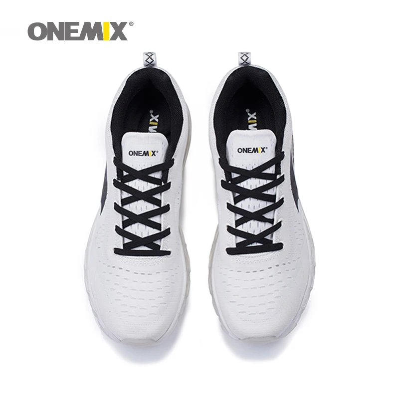 Женские кроссовки для бега ONEMIX дышащие мягкие спортивные туфли белые улицы|female