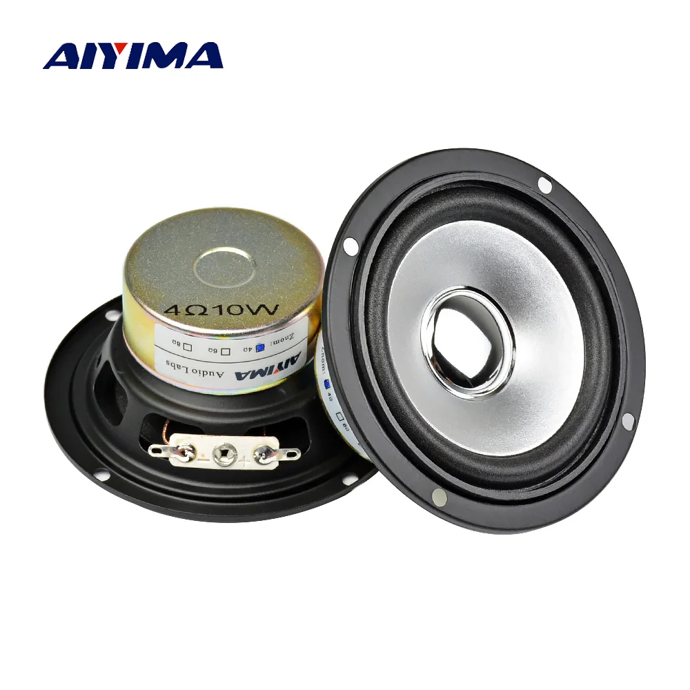 AIYIMA 2 шт. 3 дюймовый аудио портативный динамик s полный диапазон 10 Вт 4 Ом DIY HIFI