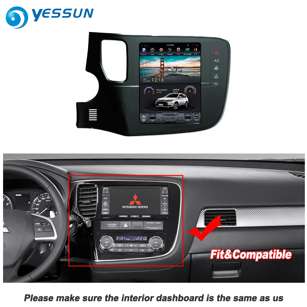 YESSUN 10,4 ''HD супер экран для Mitsubishi Outlander 2013~ автомобильный Радио Android Carplay gps Navi карты навигации без CD DVD