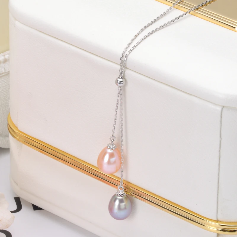 Женское ожерелье из серебра 925 пробы с жемчугом|jewelry necklace pendants|jewelry pendantjewelry fashion |