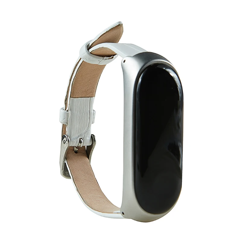 Кожаный браслет для Xiao mi Band 3 на запястье Сменные аксессуары Xio Xaio Xia xaomi
