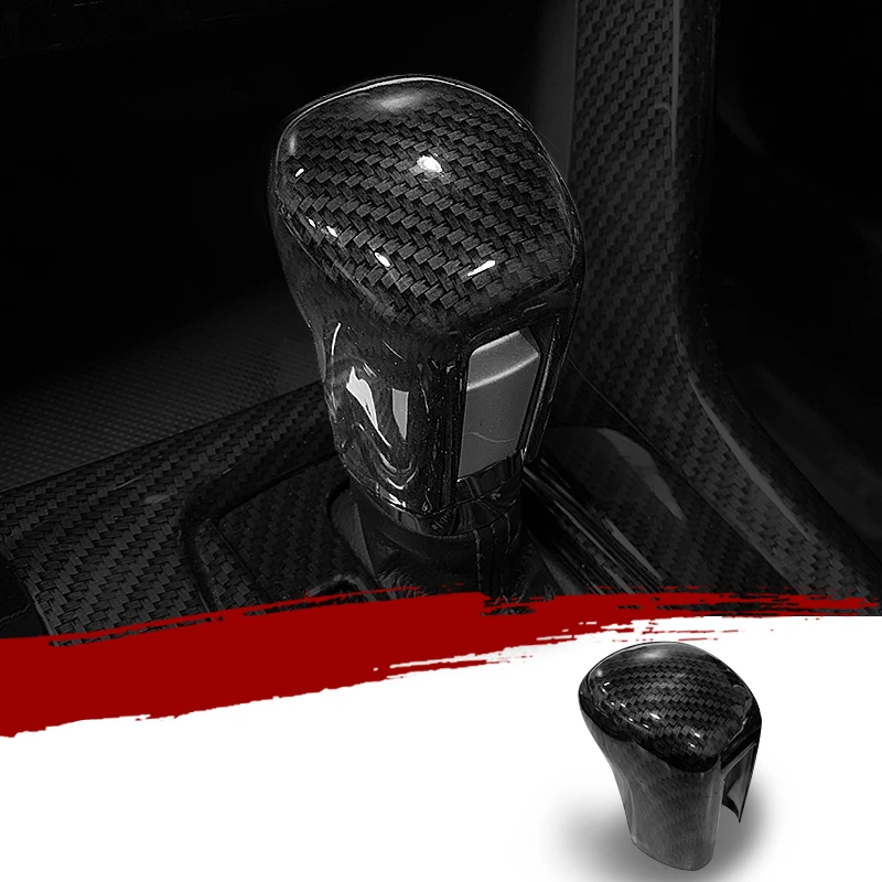 gear head cover Углеродное волокно черные аксессуары для интерьера ABS Decroation крышка планки для Honda Civic 10th RHD - Название цвета: gear head cover