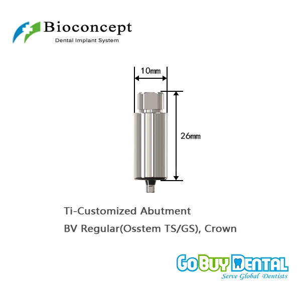 CAD/CAM Ti-Customized предварительно фрезерованный абатмент для Osstem TSIII &amp Hiossen ETIII