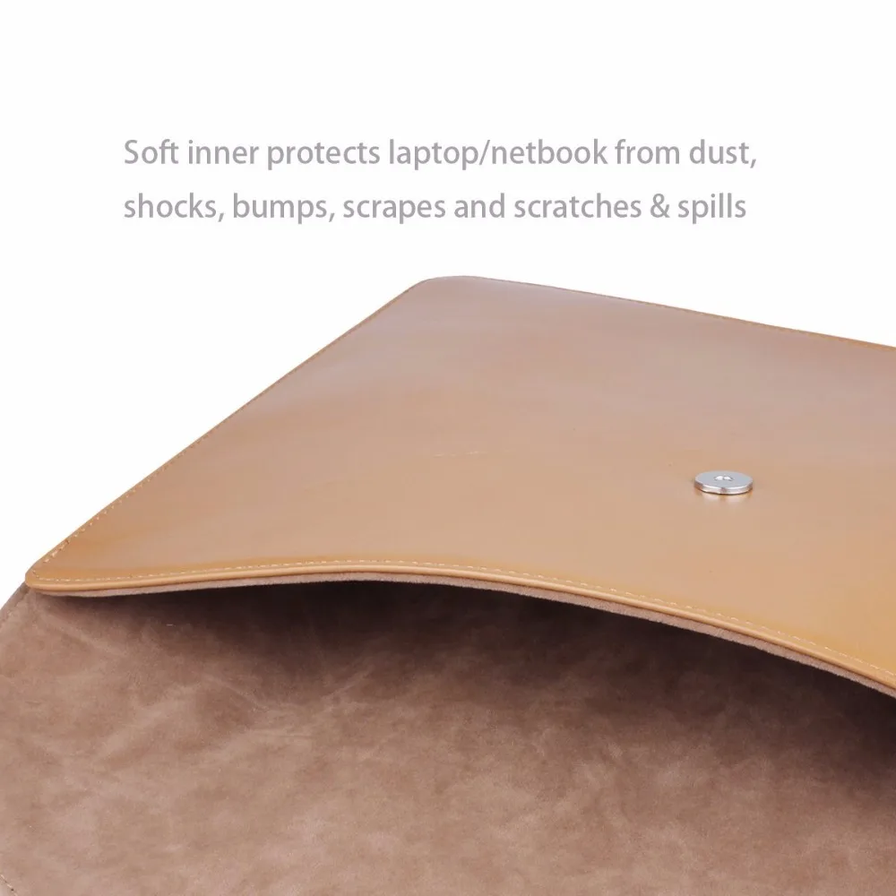 Довольно универсальный 11,6 13,3 15,6 кожаная сумка чехол для MacBook IPad pro Тетрадь ультрабук ноутбук Войлок покрытие для сумки