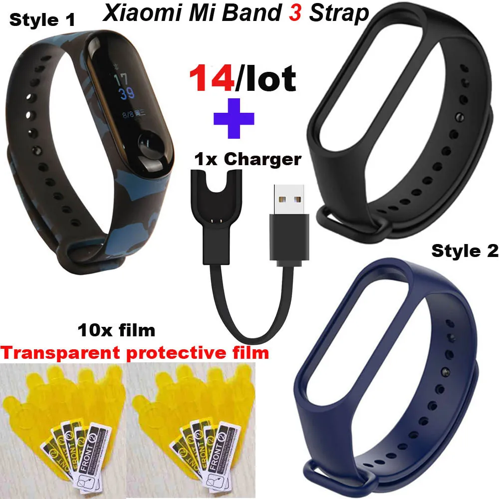 Для Xiaomi Mi Band 3 заряжатель USB браслета Экран пленка Защитный