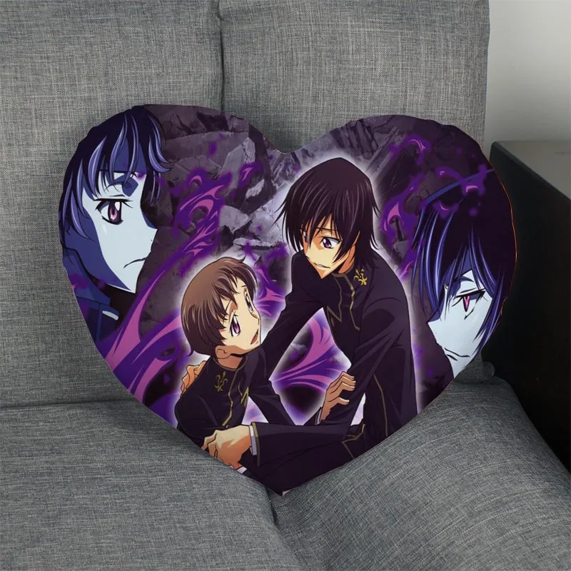 Изготовленный На Заказ Code Geass Lelouch of the Rebellion сердце Наволочка на молнии наволочка