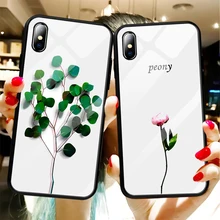 Чехол для iPhone 11Pro XS Max чехол с узором из закаленного стекла