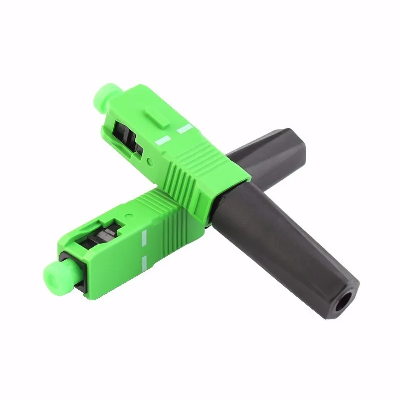 100pcs/lot SC APC Optic Fiber Quick Cold Connector APC Fast Connector