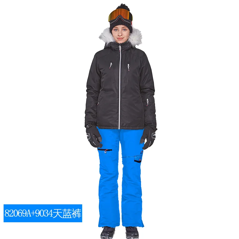 

Winter Ski suit Women Brands 2018 High Quality Ski Jacket And Pants Snow Warm Waterproof Windproof Skiing And Snowboarding Suits