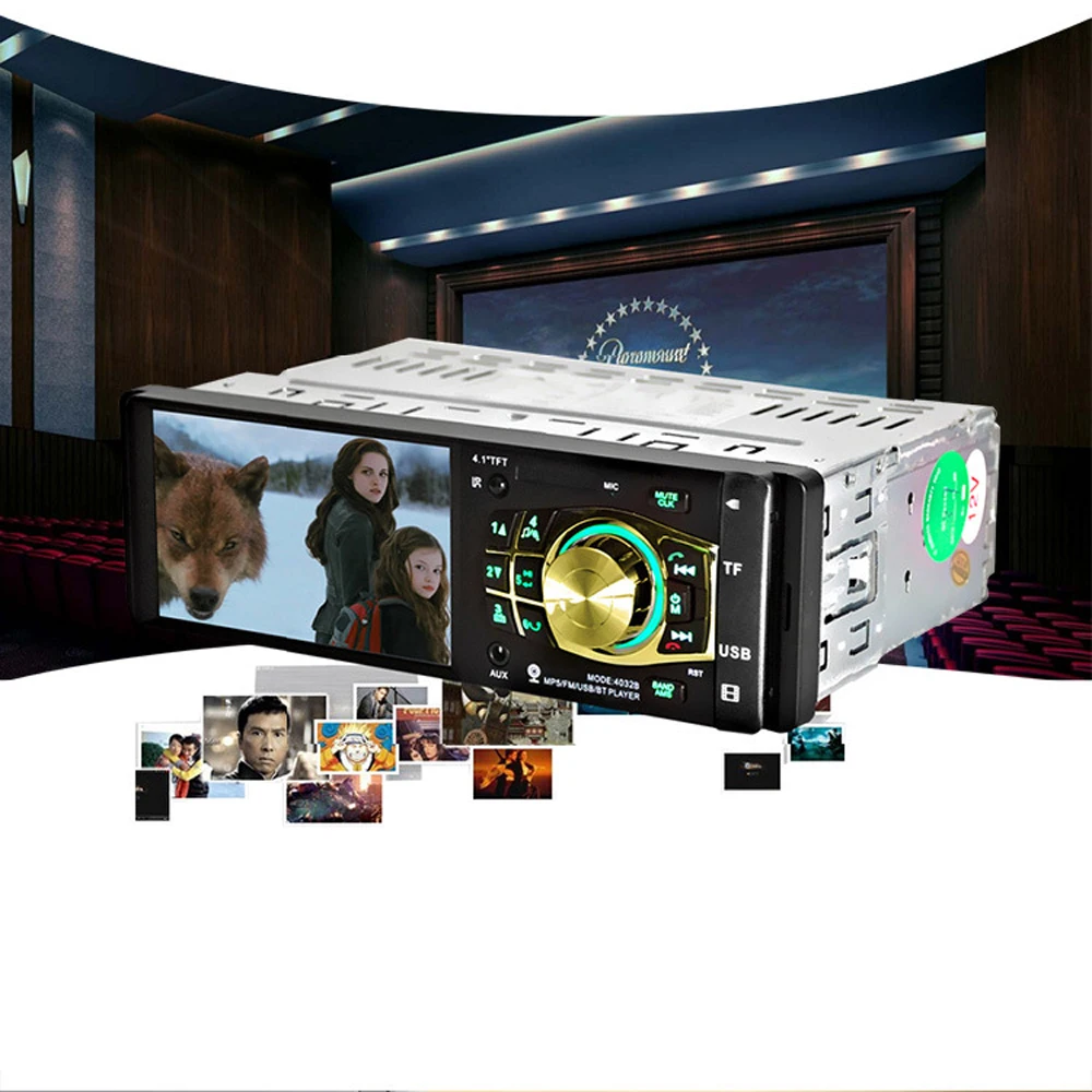 Новое поступление высокое качество 4 1 дюймов HD TFT Экран автомобиля Радио Стерео