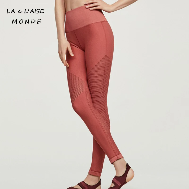 Женские леггинсы для бега и йоги с высокой талией женские спортивные Леггинсы