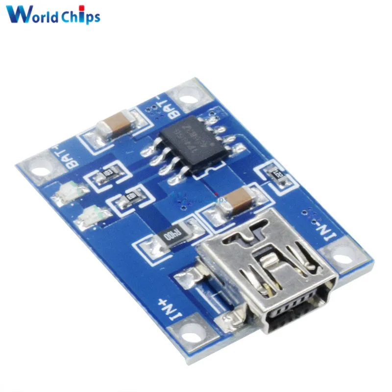 2 шт. TP4056 Mini USB 5V 1A 18650 литиевая батарея зарядное устройство плата модуль со светодиодным индикатором защита