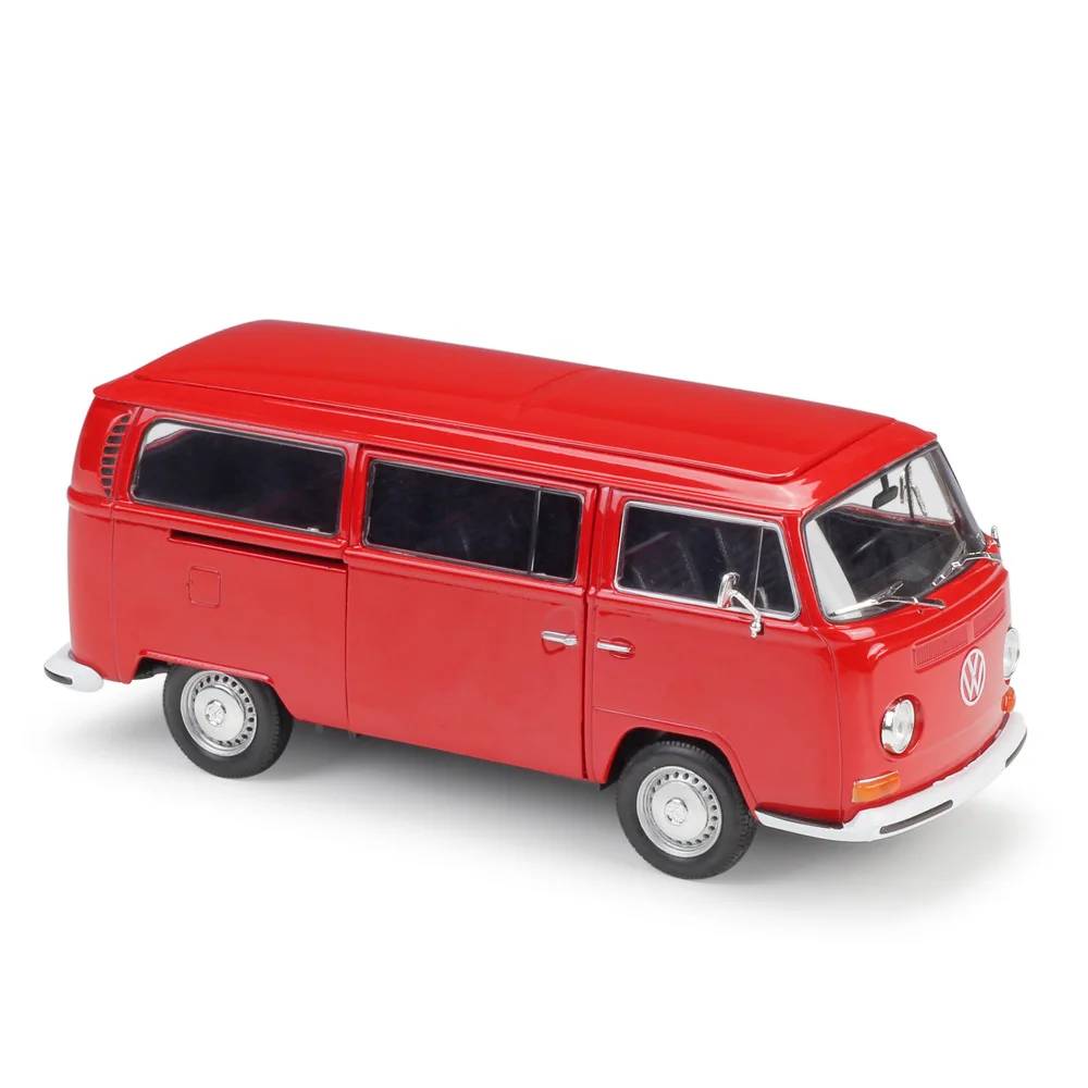 Welly 1:24 Литой Автомобиль VW TYPE 2 T2 BUS MPV VAN Cars металлический сплав автомобиль