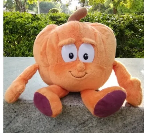 pumkin Новые фрукты овощи мини черника мини Баклажан мини каррорт плюшевые игрушки - Цвет: pumkin