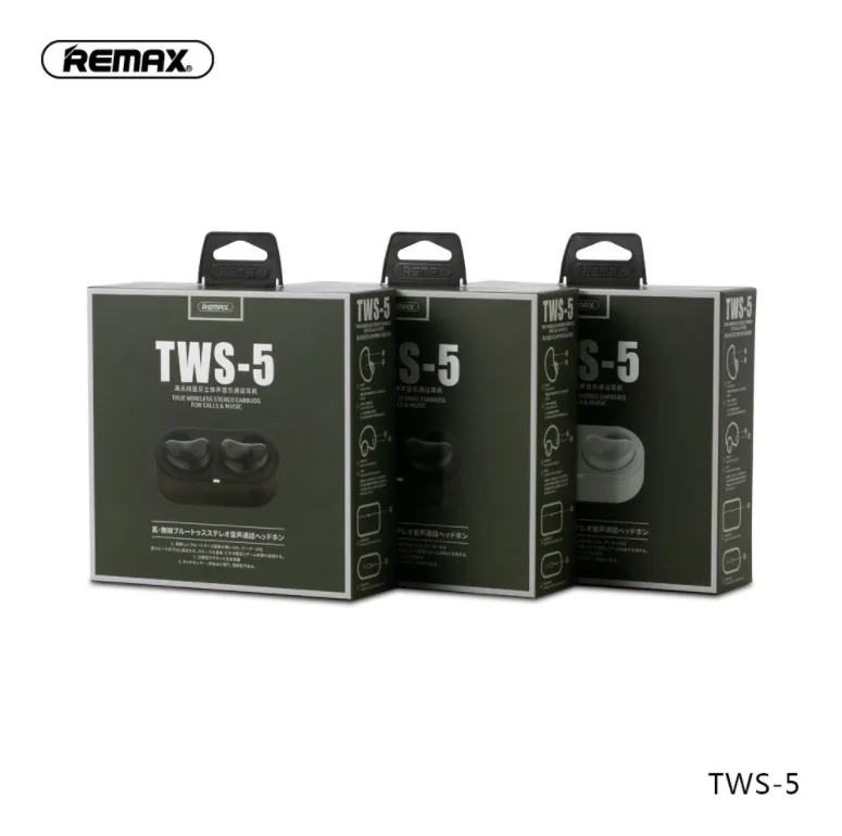 

remax TWS05 True wireless Bluetooth stereo headset Intelligent touch control for high definition call Bluetooth 5.0 earphone