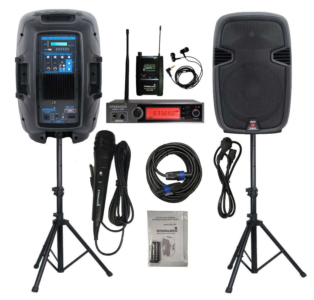 

Динамик DJ PA Speaker s Stage, 2 шт., 2000 Вт, активный 12 дюймов