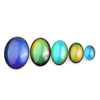 10pcsbag cabochon color change by temperature 8x10 13x18 18x25 20x30 25x35 30x40mm oval shape for making jewelry diy