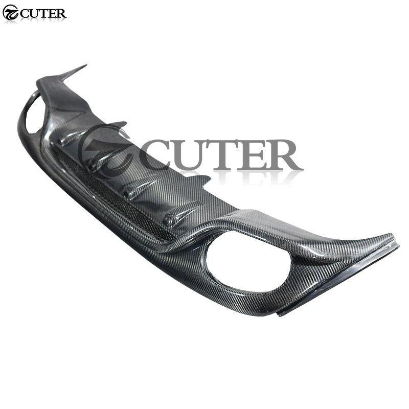 Рассеиватель заднего бампера CC из углеродного волокна четыре выхлопных губы для