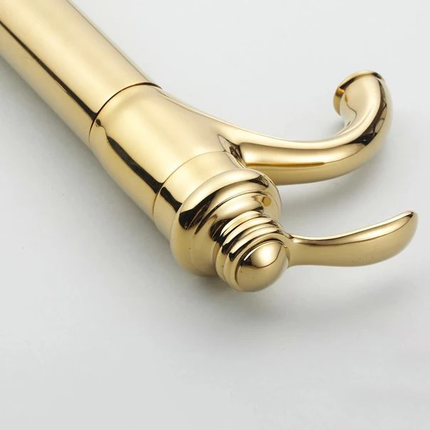 Смесители для раковины латунный золотистый современный смеситель в ванную