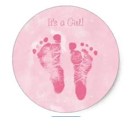 1 5 дюймовые милые следы для маленьких девочек объявление о рождении классическая