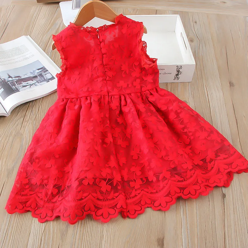 Детские платья для девочек vestido Модная одежда маленьких кружевные праздничные