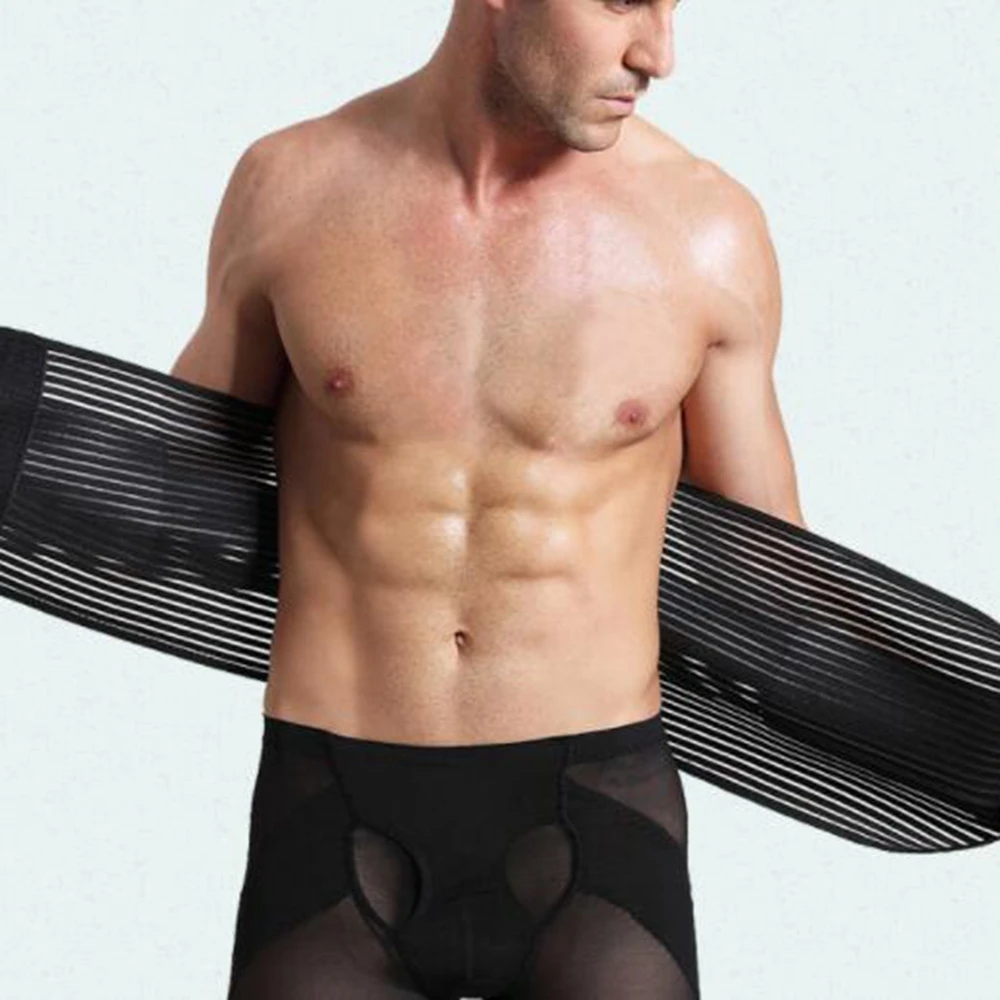 Пояс мужской для коррекции талии пояс со стальным корректором кости живота