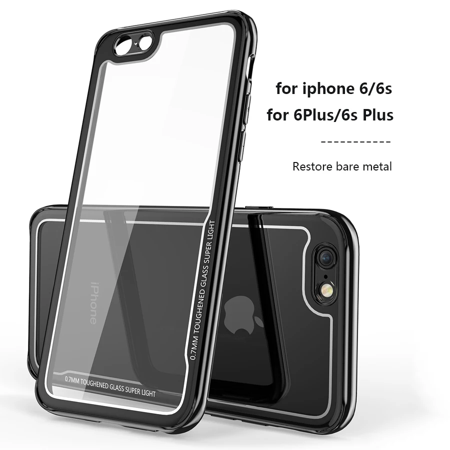 IQD защитный для iPhone X XS Max XR закаленное стекло чехол прозрачная задняя в виде ракушки чехол для iPhone 8 7 6 6s плюс новые бампер чехол xs