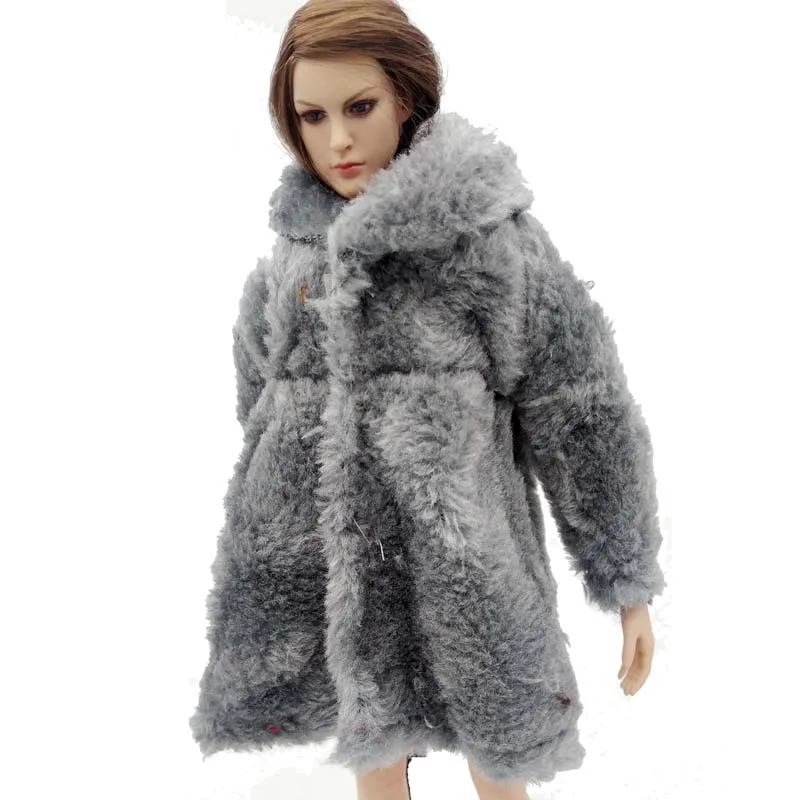 Шуба для женщин 1/6 Scale шуба 12 дюймов Phicen Tbleague горячие игрушки фигурка
