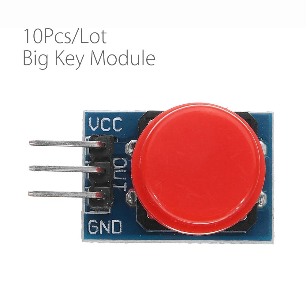 

10Pcs/lot Big Key Module Push Button Switch Module With Hat High Level Output