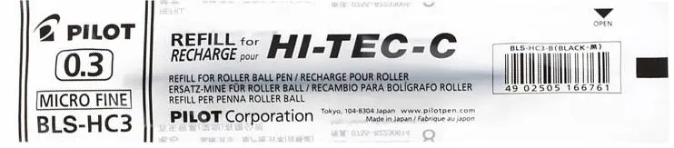 POILT BLS-HC3 гель картридж для ручки 0,3 мм для HI-TEC-C BLLH-20C3 ручка заправка Япония