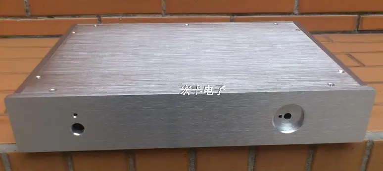 Серебристый/черный полностью алюминиевый корпус переднего усилителя