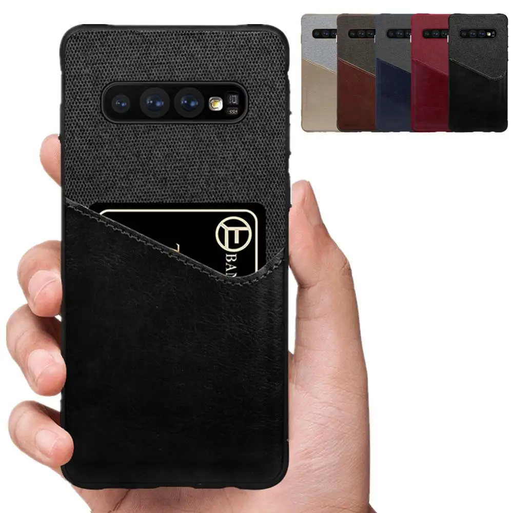 Чехол для Samsung Galaxy S10 Plus S10E S9 S8 + Жесткий из искусственной кожи Note 9 8 S10plus
