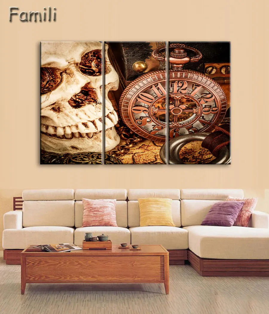 3 шт. карманные часы с изображением древней карты|art decor|canvas postermodern art |