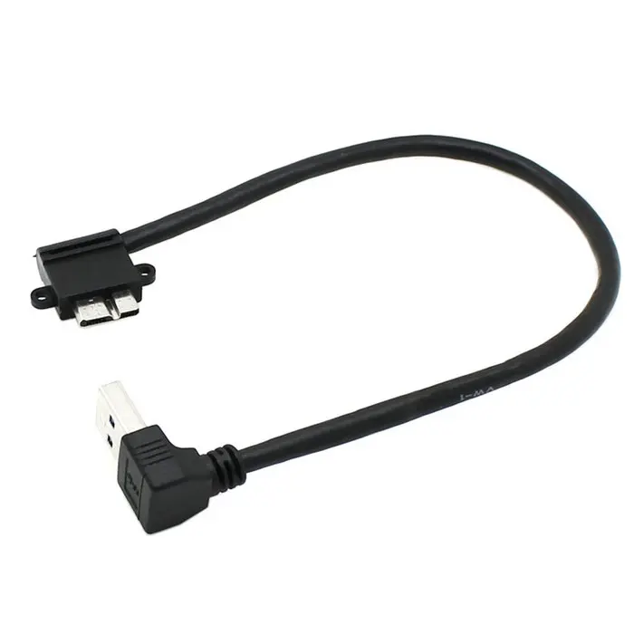 CY 20 см вверх под углом 90 градусов прямоугольный USB 3 0 к Micro 10Pin кабель высокого