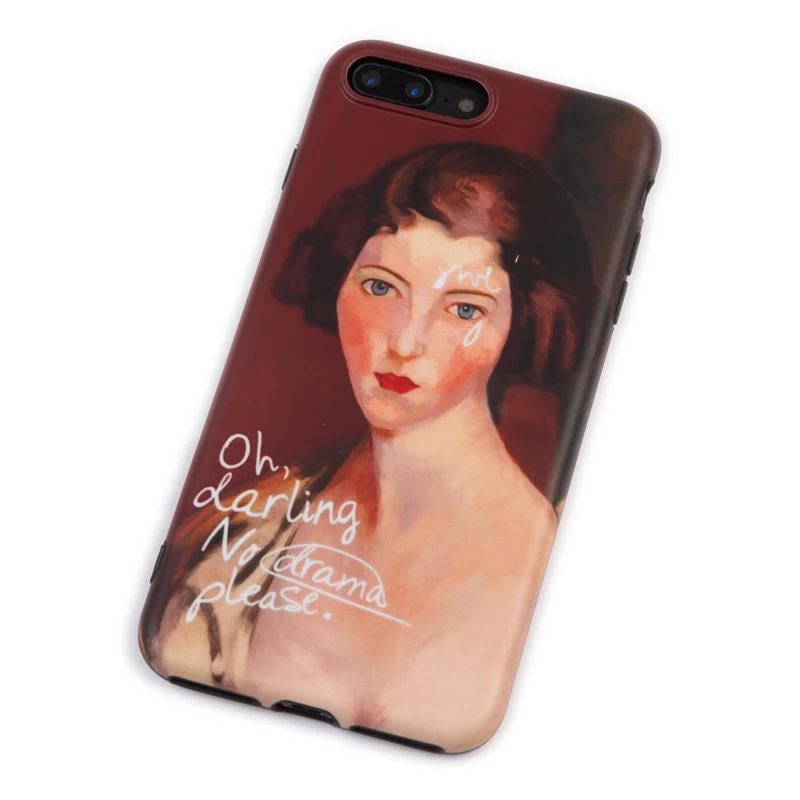 Роскошный Матовый Мягкий силикон imd чехол для iPhone 7 8 Plus X XS Max XR 6 S милый дорогой