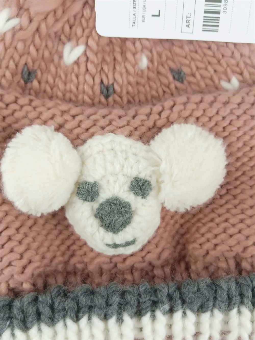 spring autumn winter cartoon smile face lovely baby girl child children's 3 month to 24month hand made knitted hat caps beanie | Детская