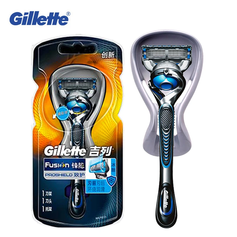 Gillette Fusion бритвенные лезвия Proshield FlexBall холодная охлаждающая бритва 1 ручка лезвие