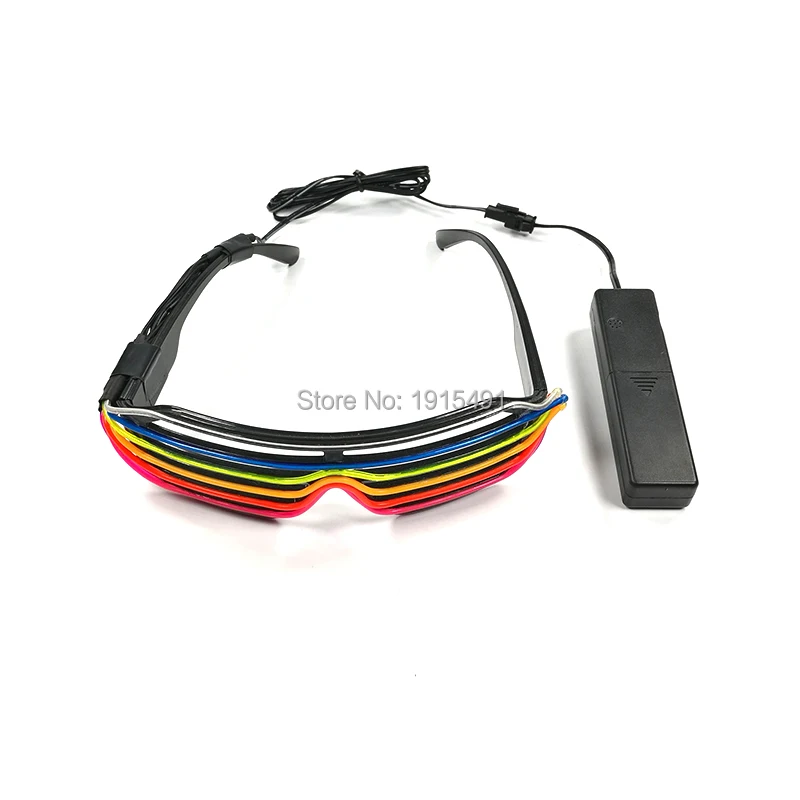 Солнцезащитные очки 7 цветов смешанный Европейский стиль светящиеся EL wire shuter Eyewear