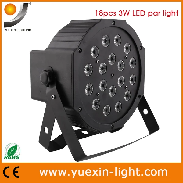 18LED RGB с dmx led par свет сценический эффект для дискотеки dj партии плоские дома мыть