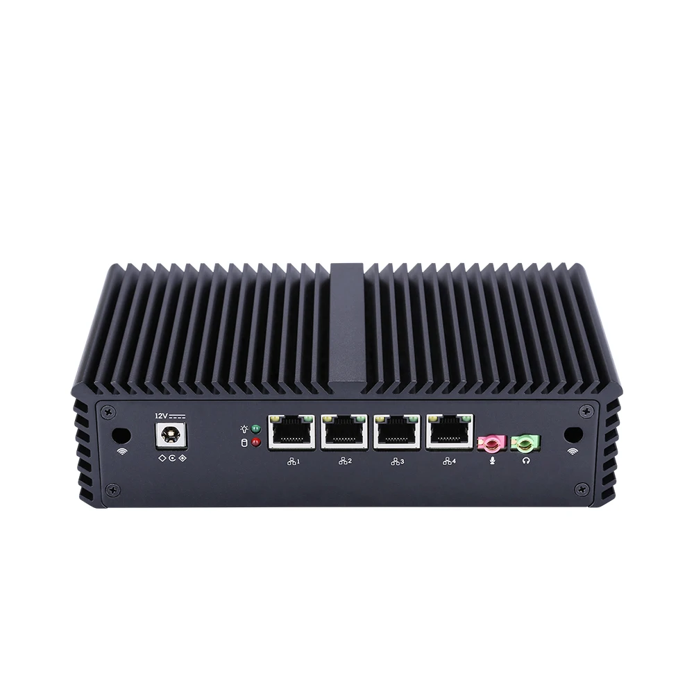 Бесплатная доставка! Безвентиляторный мини ПК Celeron 3205U/Core i3/Core i5 4 Intel Lan