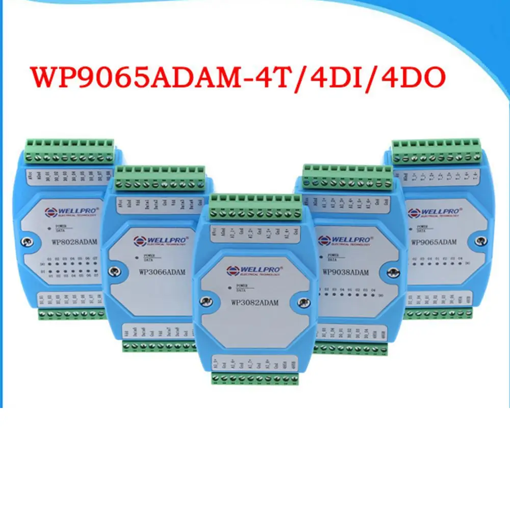 

Модуль сбора температуры термопары K Тип 4T4DI4DO MODBUS Communication-WP9065ADAM