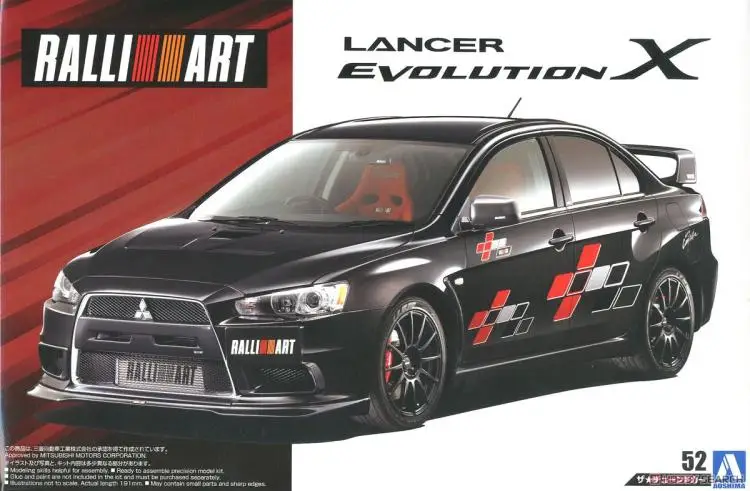 1/24 сборный автомобиль раллиарт Lancer Evolution X གྷ 05544|Наборы для сборки моделей| |