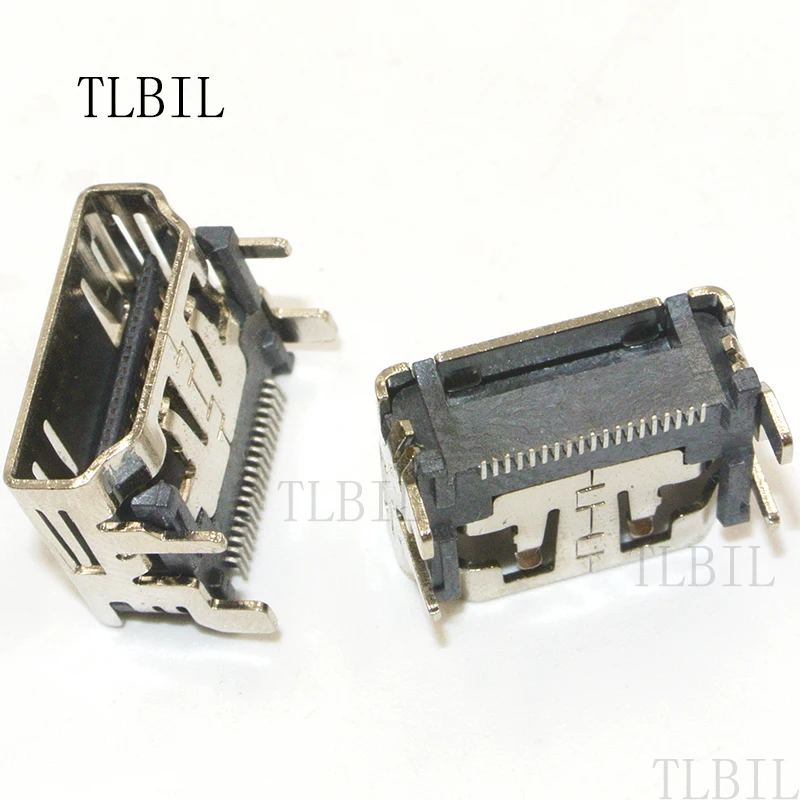 Бесплатная доставка 10 шт. HDMI 19 Pin PCB SMD Женский 180 градусов Тип разъёма который