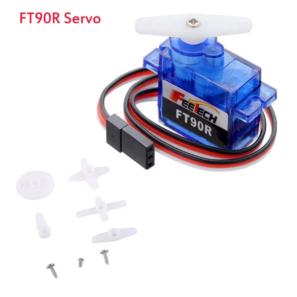 FT90R Digital Servo Feetech FT90R цифровой сервопривод, 360 градусов непрерывное вращение микро Радиоуправляемый мотор сервопривода 6V 1,5 кг ШИМ/Servo колесо/тестер FZ3328 - Цвет: FT90R Digital Servo
