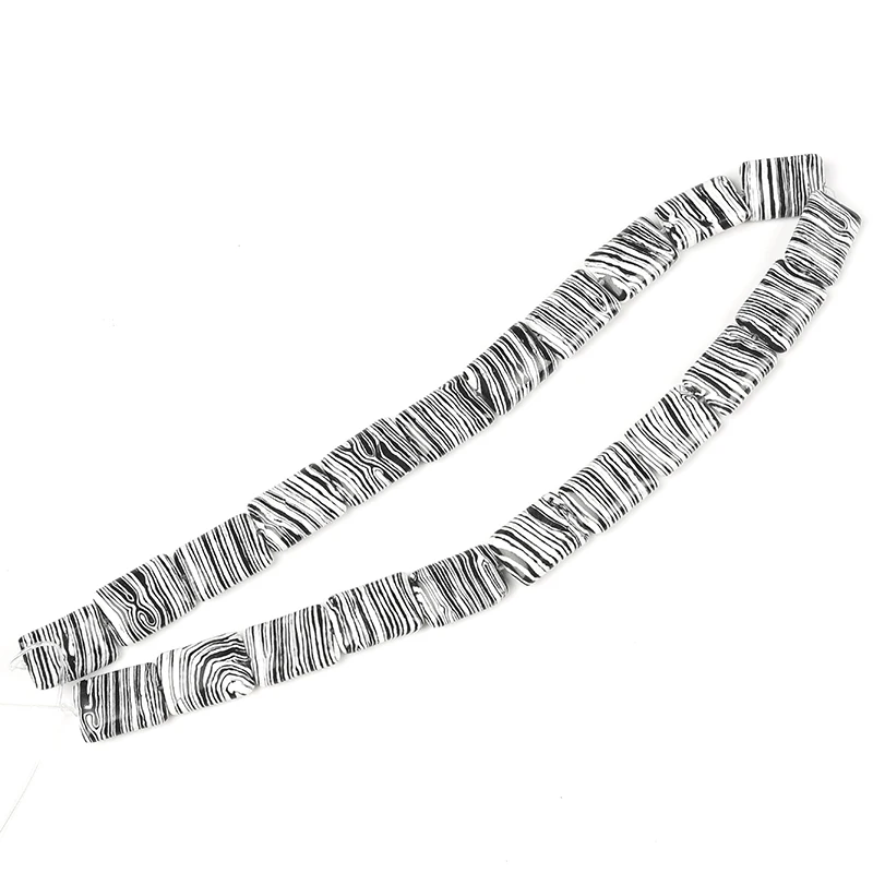 Полу законченный Зебра Полосатый черный и белый драгоценный камень 18*13*5 мм lmitation