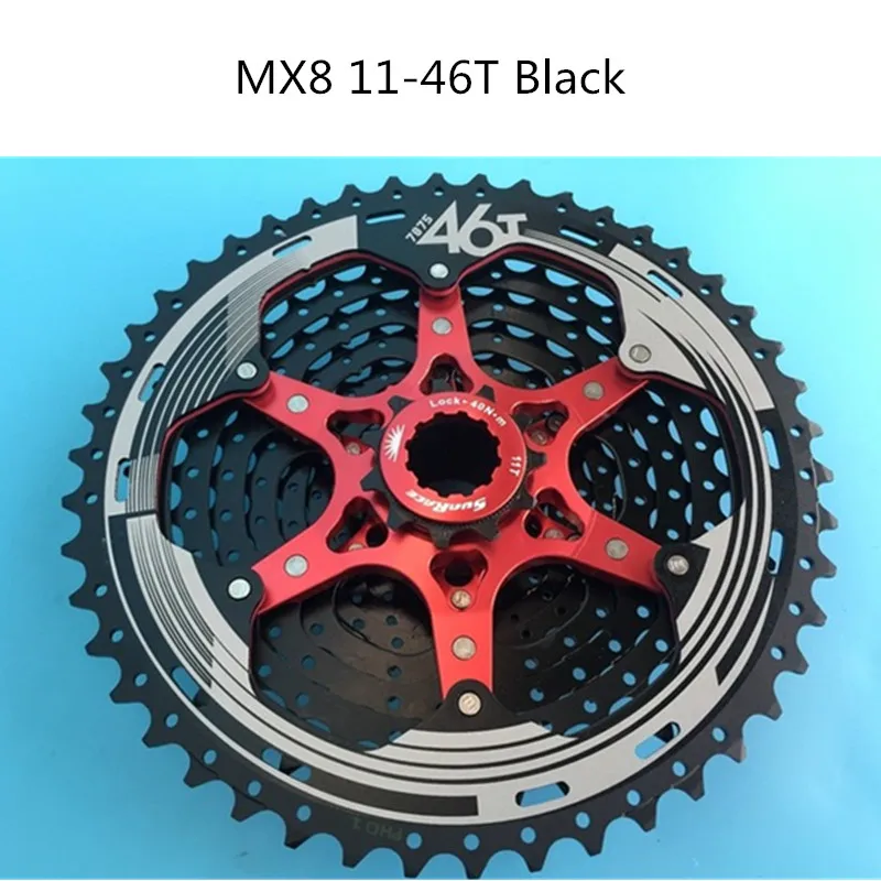 Оригинальная кассета SunRace CSMS8 CSMX8 11 46T с скоростями велосипедная маховик для Shimano