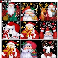 homfun christmas card gift full squareround drill 5d diy diamond painting 3d embroidery cross stitch 5d home decor a14450
